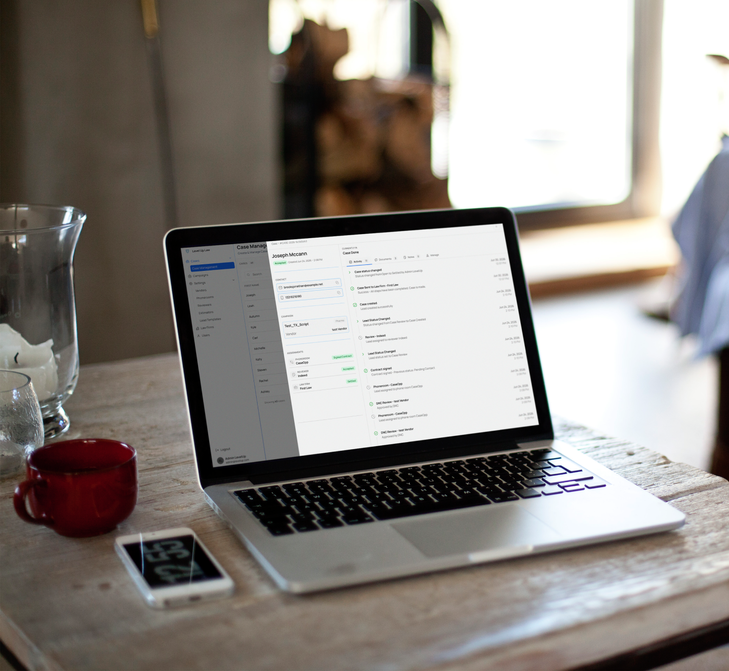 LevelUp event-driven legal lead screening pipeline, built by NimbusTech